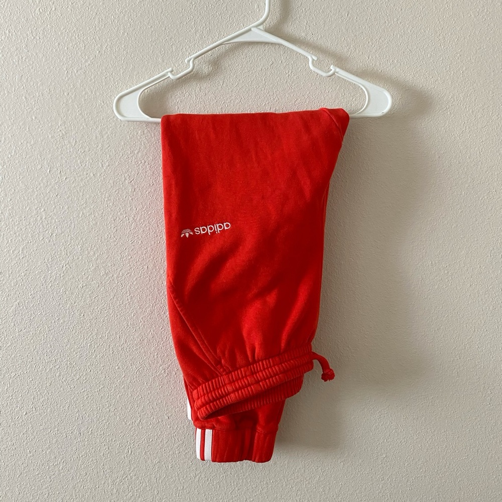 adidas women’s orange joggers